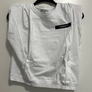 Zara White Muscle Tee